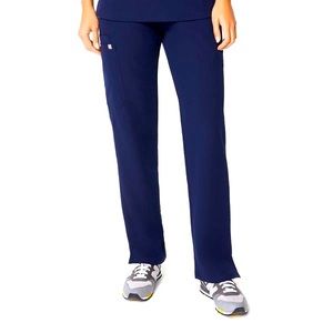 Womens Navy Blue Cargo Figs Scrub Pants